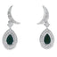 .55ct Onyx Diamond Dangle Earrings in 10KT White Gold