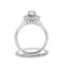 Anillo de Banda de Moda con Diamante Creado en Laboratorio de Oro Blanco de 14KT
