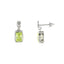Boucles d'oreilles pendantes en zircon cubique naturel en argent sterling