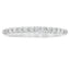 Bague de mariage en diamant de 0,25 ct en or blanc 14KT