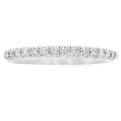 Bague de mariage en diamant de 0,25 ct en or blanc 14KT