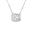 Pendentif Moissanite Naturel de 0,85 ct en Argent Sterling