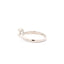 Bague de fiançailles en argent sterling avec moissanite naturel de 0,88 ct