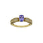 Anillo de Compromiso de Tanzanita y Diamante de 1.45ct en Oro Amarillo de 14KT