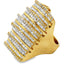 Genuine 3.25ct Diamond Ring in 14KT Yellow Gold