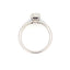 Natural .98ct Moissanite Engagement Ring in Sterling Silver