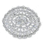 Bague en diamant véritable de 0,85 ct en or blanc 14KT