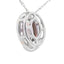 .40ct Quartz and Diamond Pendant in 10KT White Gold