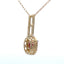 .45ct Pendentif en Rubis et Diamant en Or Jaune 10KT