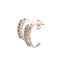 1.09ct Diamond Hoop Earrings in 14KT White Gold
