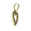 .37ct Sapphire Heart Pendant in 10KT Yellow Gold