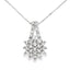 Elegant Lab Grown Diamond Pendant in 10KT White Gold