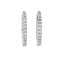 Genuine .51ct Diamond Hoop Earrings in 14KT White Gold