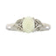 Natural Opal and Diamond Ring in 10KT White Gold