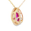 .53ct Colgante de Rubí y Diamante en Oro Amarillo de 10KT