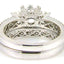 Conjunto de Anillo de Compromiso Natural de 1.05ct en Oro Blanco de 18KT
