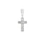 .03ct Diamond Cross Pendant in 10KT White Gold