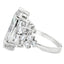 Bague de fiançailles en diamant cultivé en laboratoire de 7,08 ct en or blanc 14KT
