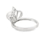 Genuine FW Pearl and Cubic Zirconium Ring in Sterling Silver