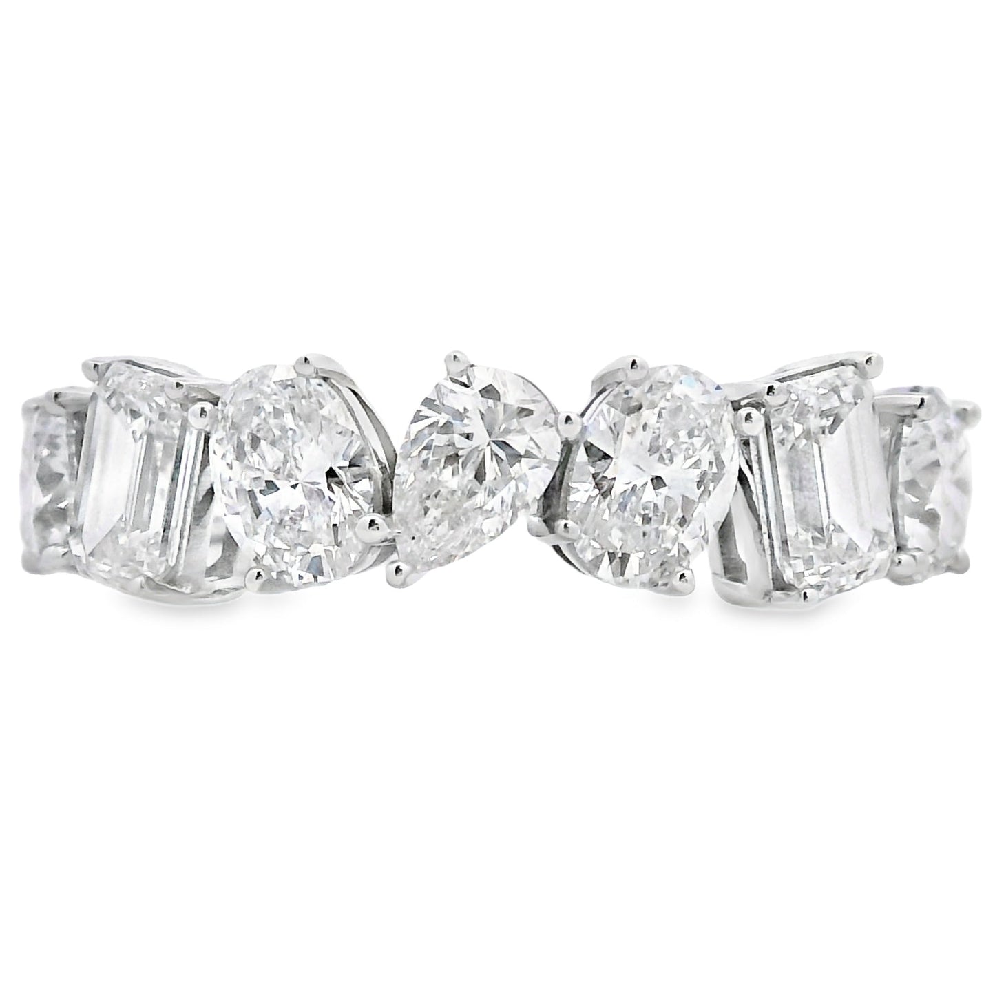 Lab Grown Diamond Wedding Band Ring in 14KT White Gold