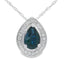 .54ct Sapphire & Diamond Pendant in 10KT White Gold