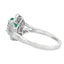 Genuine .94ct Emerald Diamond Ring in 14KT White Gold