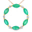 Emerald Diamond Circle of Love Pendant in 10KT Yellow Gold