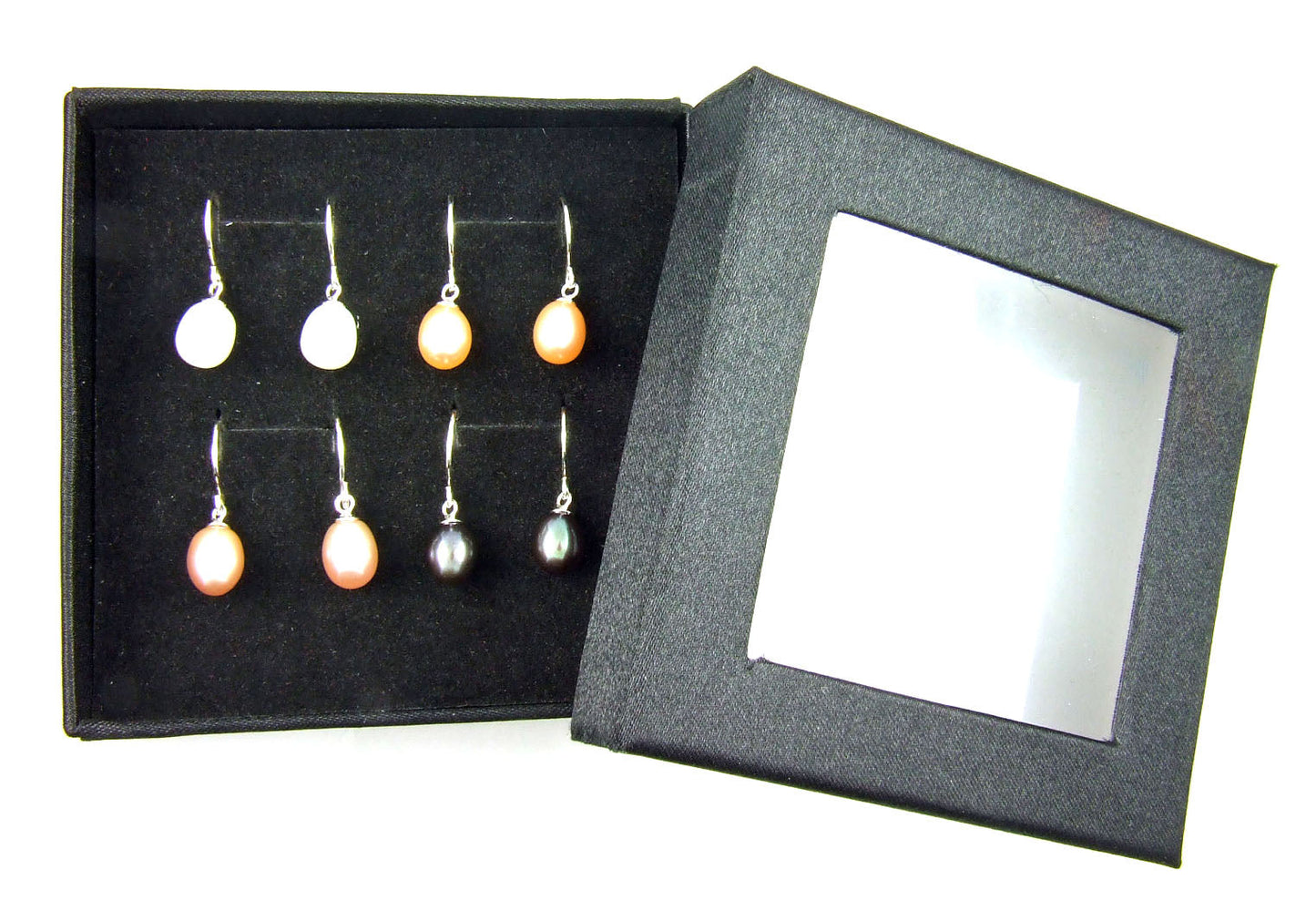 Ensemble de bijoux en perles d'eau douce naturelles en argent sterling