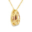 .52ct Garnet and Diamond Pendant in 10KT Yellow Gold