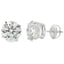 4.40ct Lab Grown Diamond Stud Earrings in 14KT White Gold