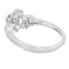 Elegant Natural Blue Topaz Ring in Sterling Silver