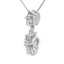 Colgante de Diamante Creado en Laboratorio Elegante en Oro Blanco de 10KT