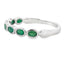 .74ct Bague de Mode en Émeraude en Or Blanc 14KT
