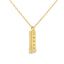 Sapphire Diamond Fashion Pendant in 14KT Yellow Gold