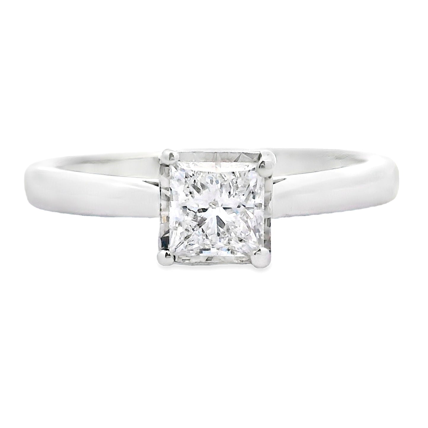 Natural .50ct Lab Grown Diamond in 10KT White Gold