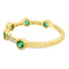 Ensemble de Bagues Empilables en Diamant Émeraude en Or Jaune 14KT