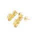 14KT Yellow Gold Lab Grown Diamond Dangle Earrings