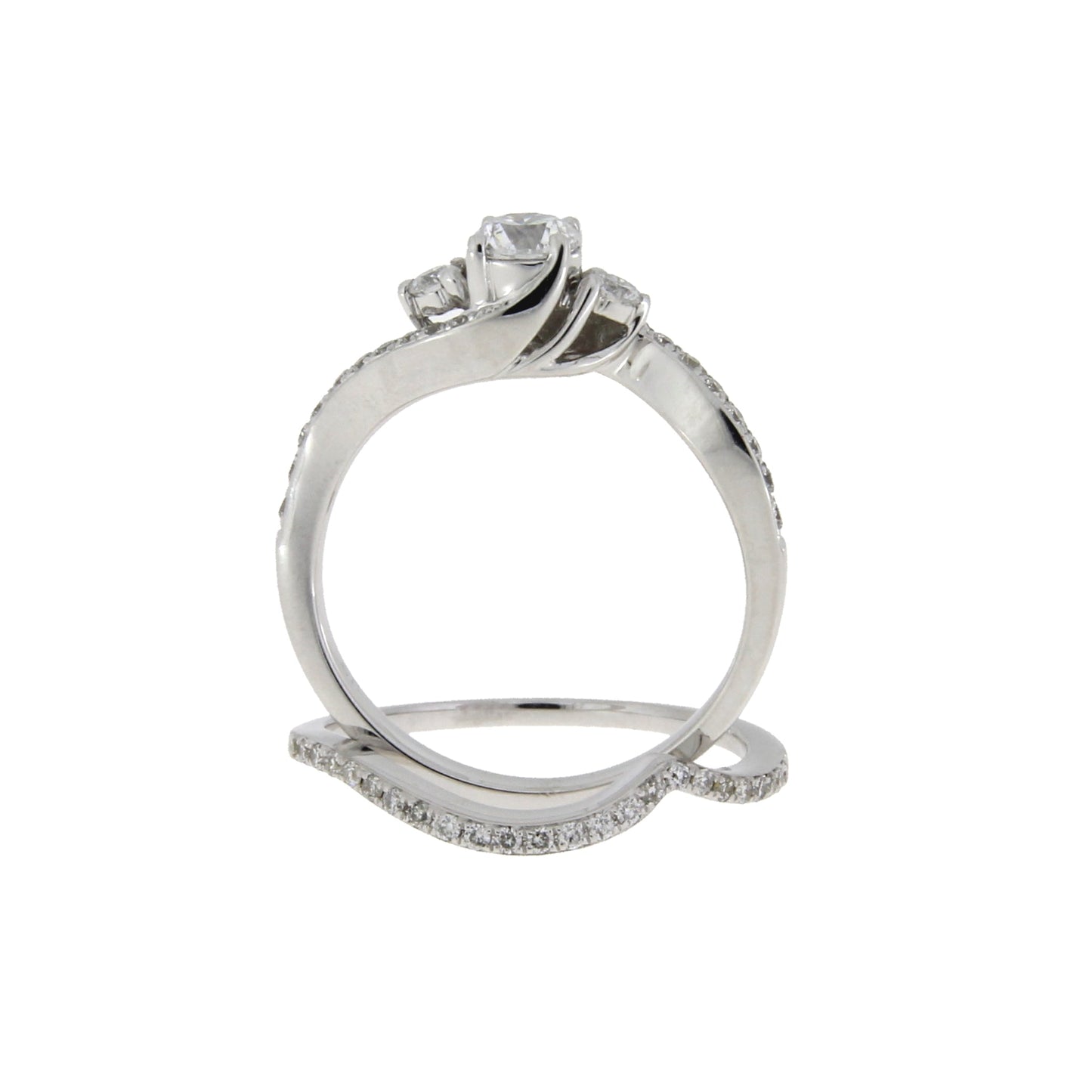.70ct Diamond Engagement Ring Set in 14KT White Gold
