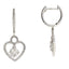 Natural .50ct Diamond Dangle Earrings in 14KT White Gold