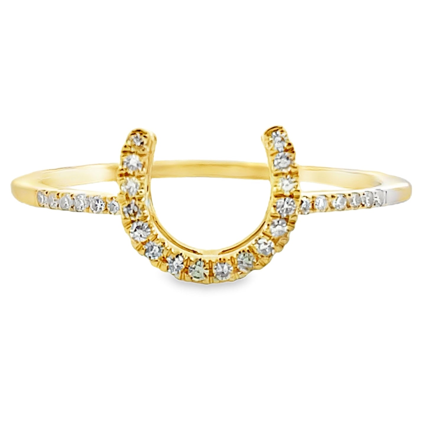 Genuine .10ct Diamond Ring in 14KT Yellow Gold