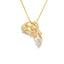 Lab Grown Diamond Pendant in 14KT Yellow Gold