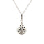 .08ct Pendentif Animal en Diamant Noir en Argent Sterling