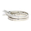 Bague de fiançailles en argent sterling avec zircon cubique véritable