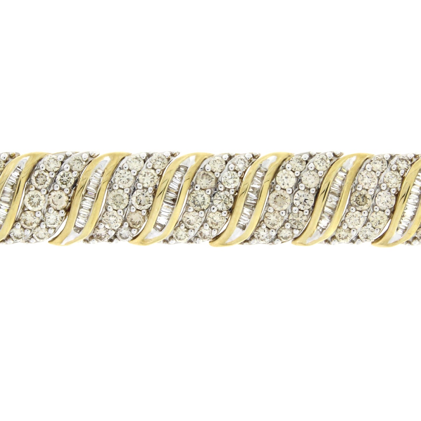 10.00ct Diamond Tennis Bracelet in 10KT Yellow Gold