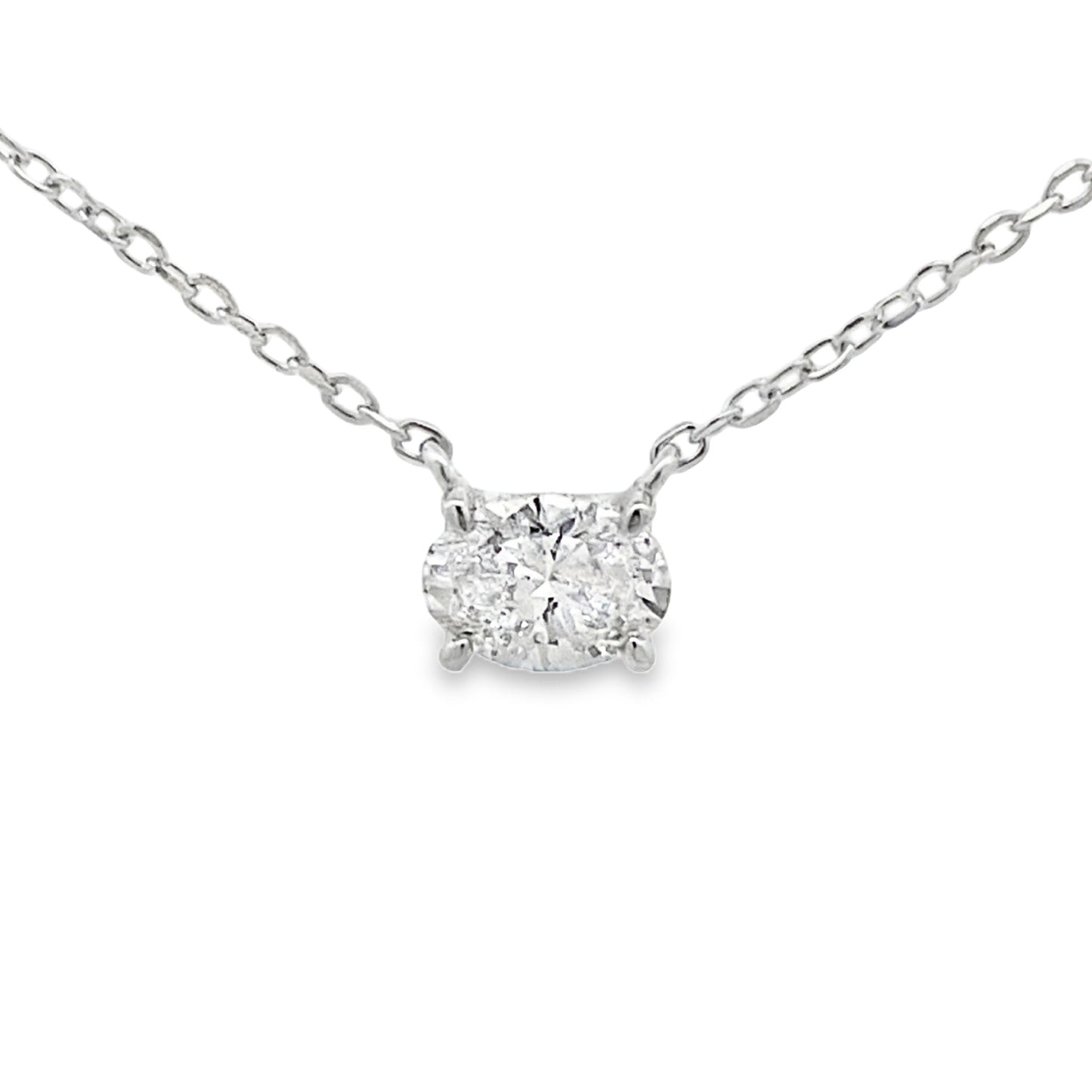 Colgante de Diamante Creado en Laboratorio de 0.50ct en Plata Esterlina