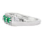 Bague 3 pierres en topaze blanche naturelle en argent sterling