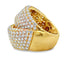 Bague en diamant véritable de 5,65 ct en or jaune 18KT