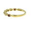 Bague de mariage en diamant rubis de 0,15 ct en or jaune 14KT