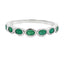 .74ct Bague de Mode en Émeraude en Or Blanc 14KT