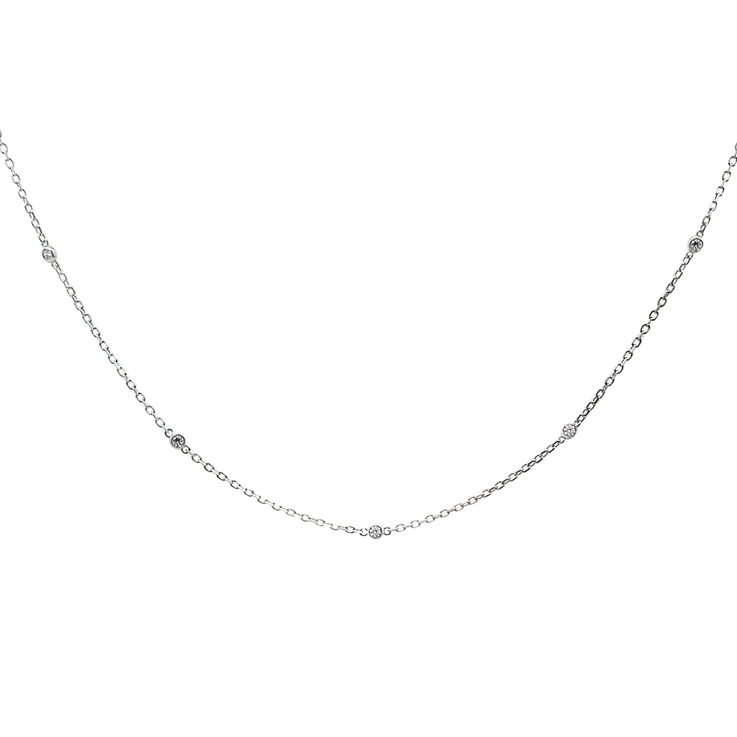 .25ct Lab Grown Diamond Necklace in Sterling Silver